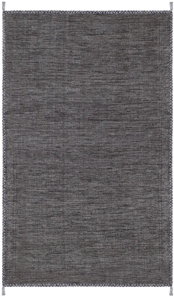Arlo Home Hand Woven Area Rug, MTK150F, Grey/Black,  5' X 8'
