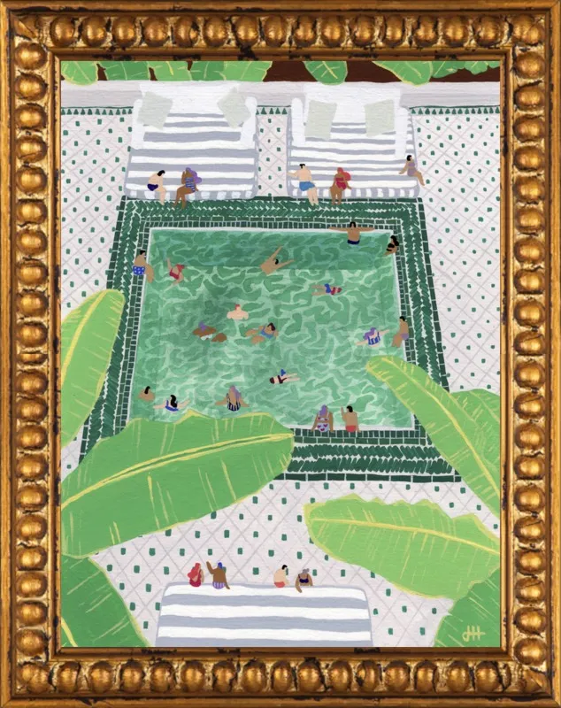 Green Riad by Joanne Ho for Artfully Walls