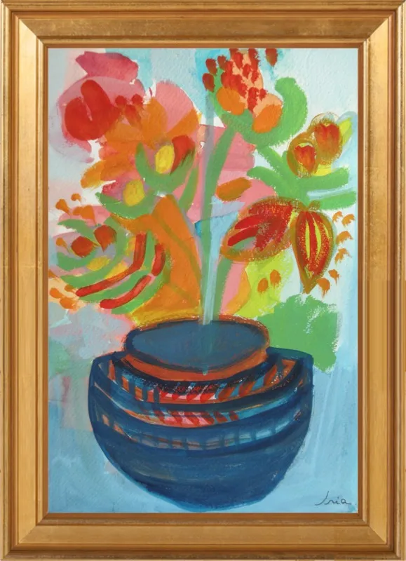 Red Flowers by Iria Fernandez Alvarez for Artfully Walls