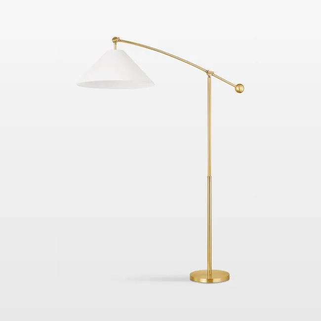 Valletta Brass Floor Lamp