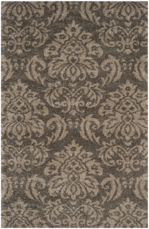 Arlo Home Woven Area Rug, SG460-7913, Smoke/Beige,  6' X 9'