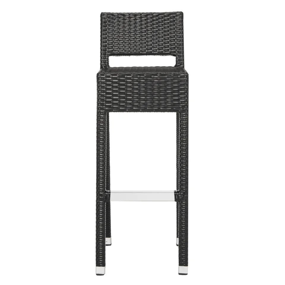 Landry Indoor-Outdoor Bar Stool - Black