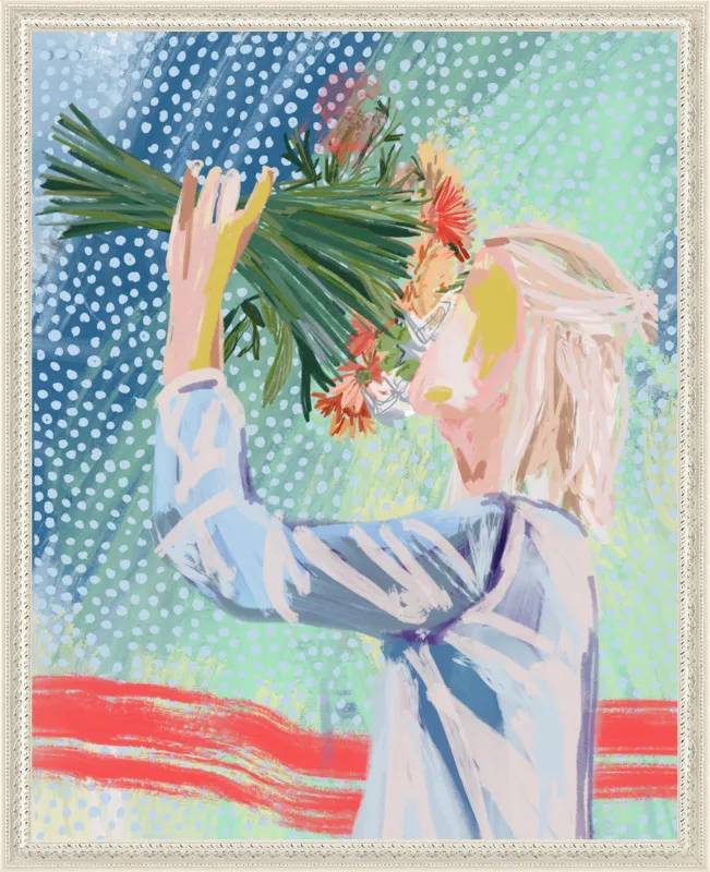 I like to stop and smell the roses  by Jamie Corley for Artfully Walls