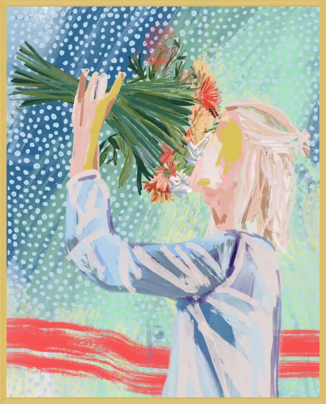 I like to stop and smell the roses  by Jamie Corley for Artfully Walls