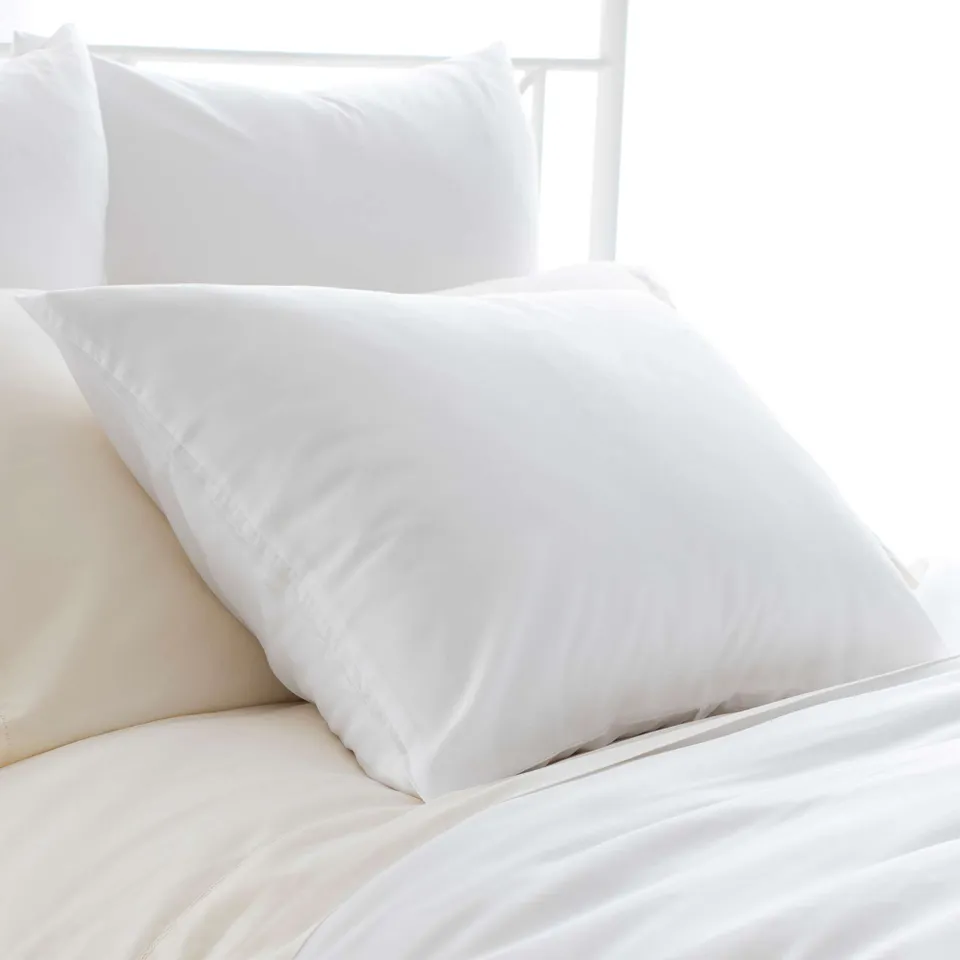 Silken Solid White Sham