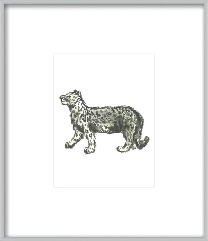 Snow Leopard by Ashley D Begley for Artfully Walls