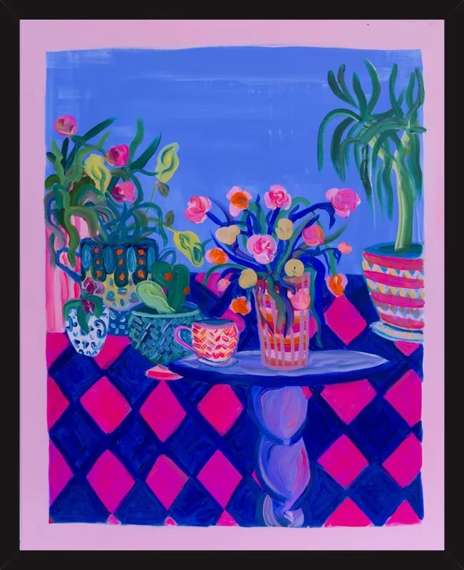 Pots and Plants painting by Davina Shefet for Artfully Walls