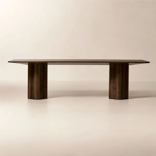 Viggo 108" Rectangular Dark Mango Wood Dining Table