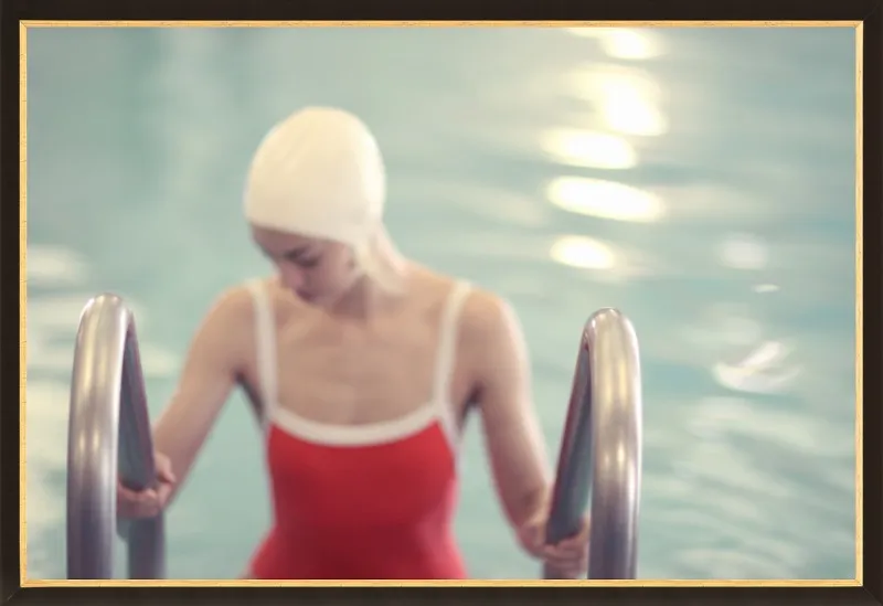 Swimmer in a Red Suit by Lucy Snowe for Artfully Walls