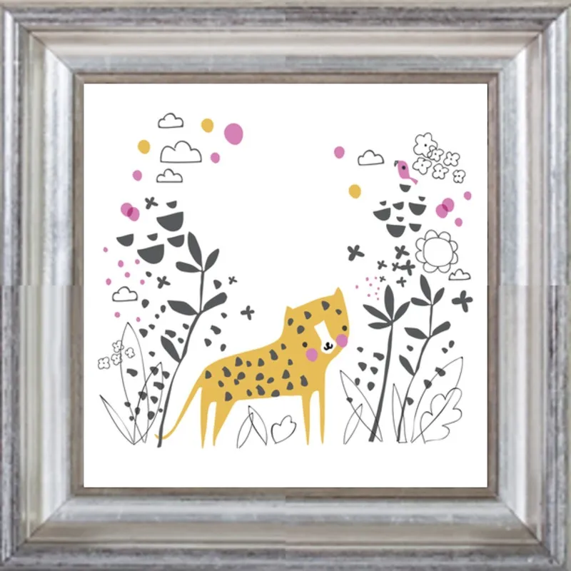 Little jungle leopard by Lizzie Mackay for Artfully Walls