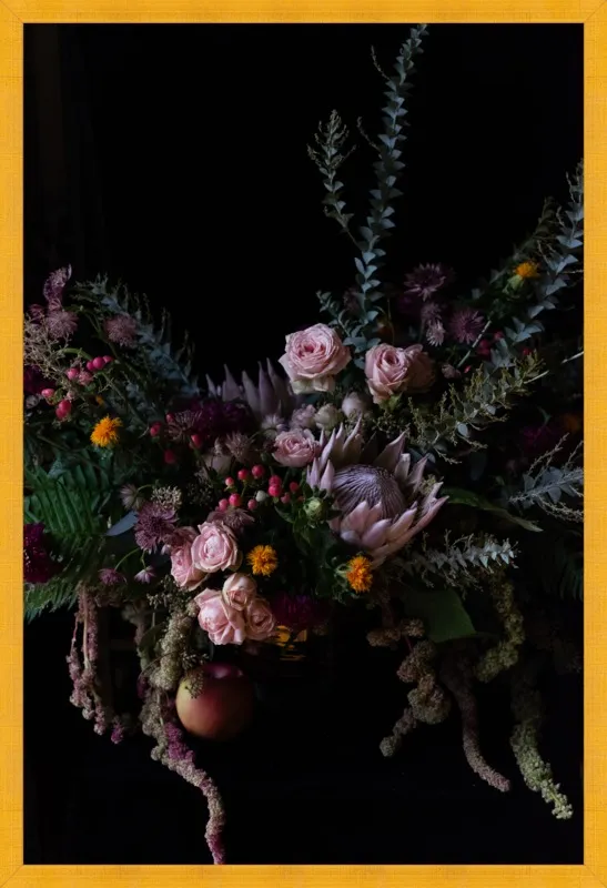 Extravagant Floral Featuring King Protea by Emilia Jane Schobeiri for Artfully Walls