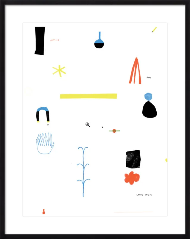 Working hard by playing around  by Agata Królak for Artfully Walls