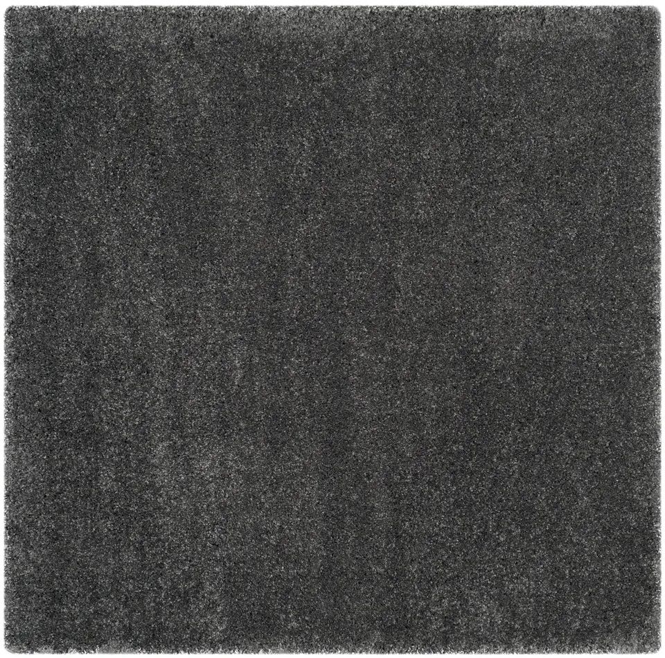 Arlo Home Woven Area Rug, SGN725-8484, Dark Grey,  6' 7" X 6' 7" Square