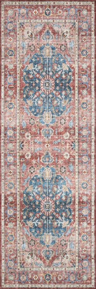 Loloi Skye Brick / Ocean 2'-6" x 7'-6"