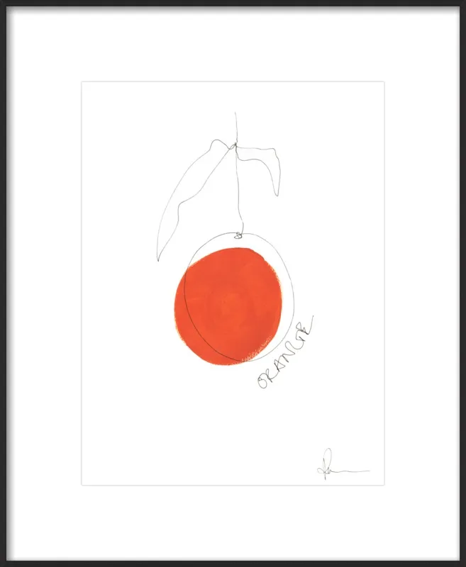 Orange by Polly Mann for Artfully Walls