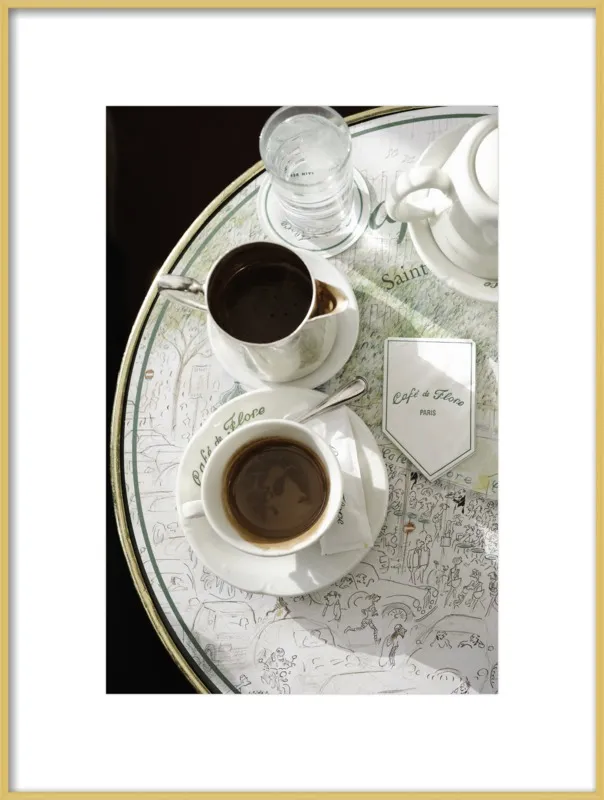 Chocolat chaud au Café de Flore by Lauren & Annael Tolila for Artfully Walls