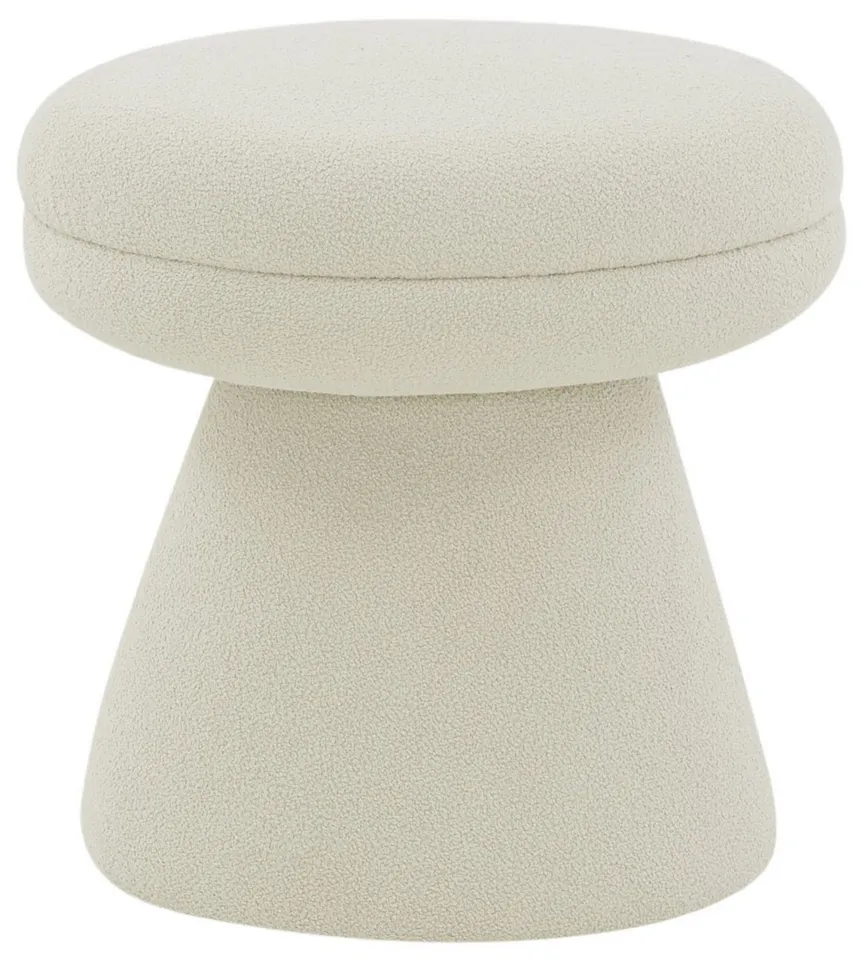 Gisella Boucle Ottoman - Taupe