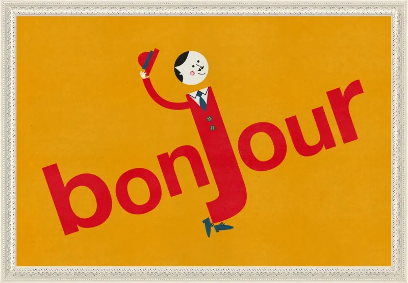 Bonjour by Blanca Gómez for Artfully Walls