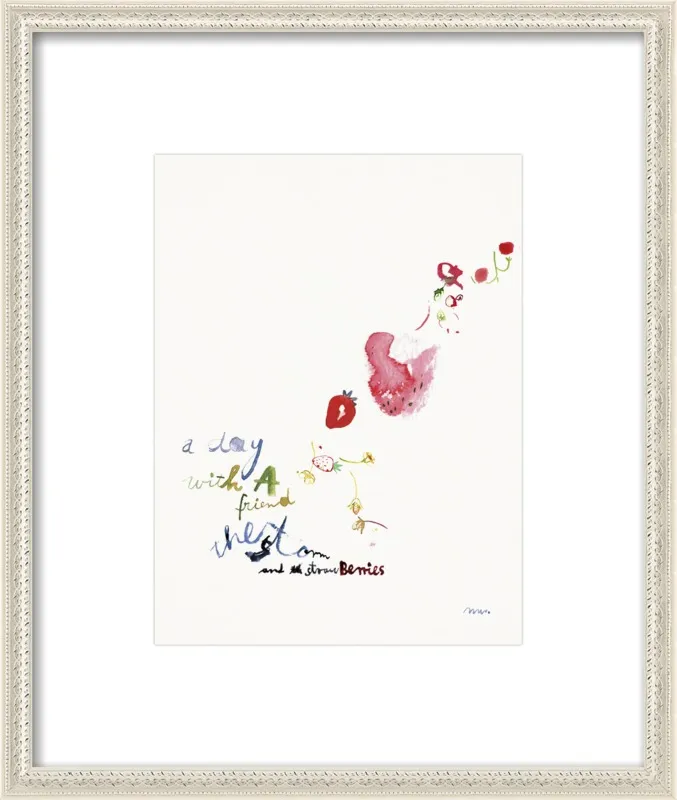 Strawberry Summer Storm by META WRABER for Artfully Walls