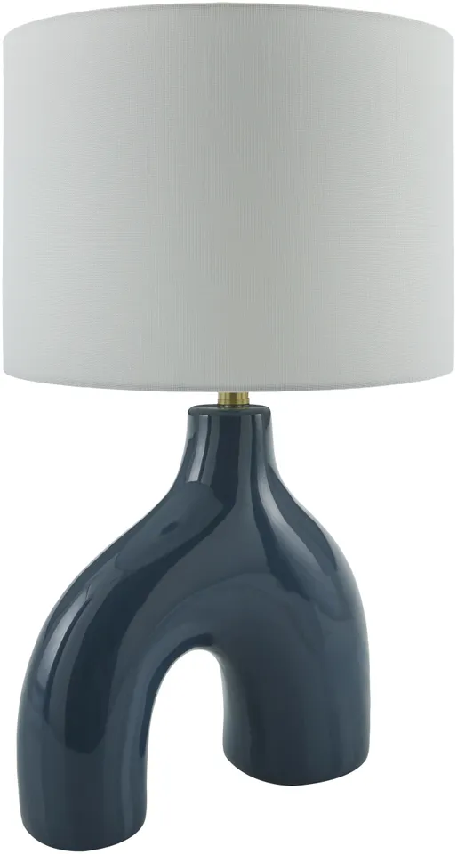 Solara  Glazed 25"H x 14"W x 14"D Accent Table Lamp