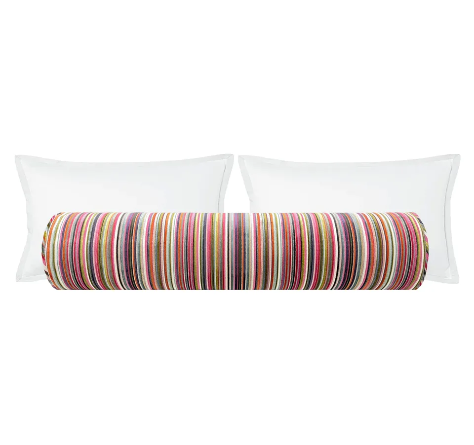 THE BOLSTER :: SOHO CUT VELVET // MULTI - SWATCH 4" X 4"