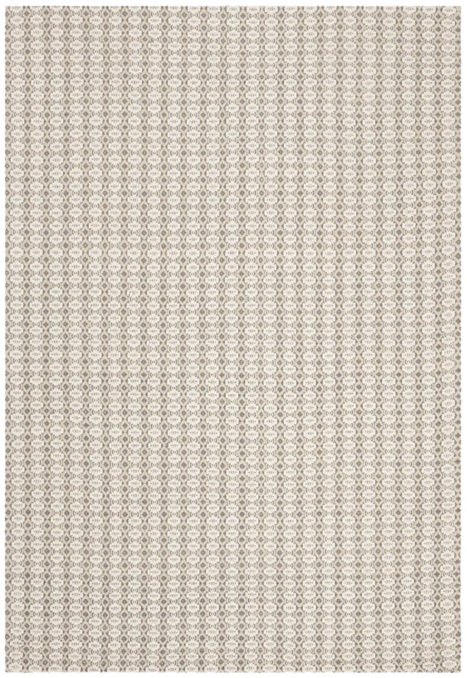 Arlo Home Hand Hooked Area Rug, WIL107A, Grey/Ivory,  4' X 6'