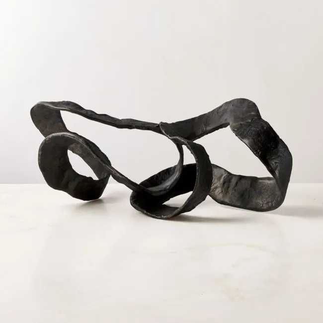 Cinta Black Aluminum Sculpture