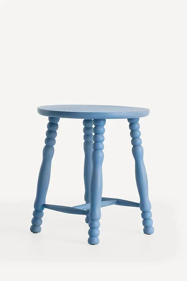 Pierre Turned Wood Stool