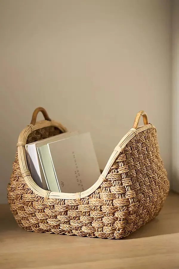 Log Seagrass Basket