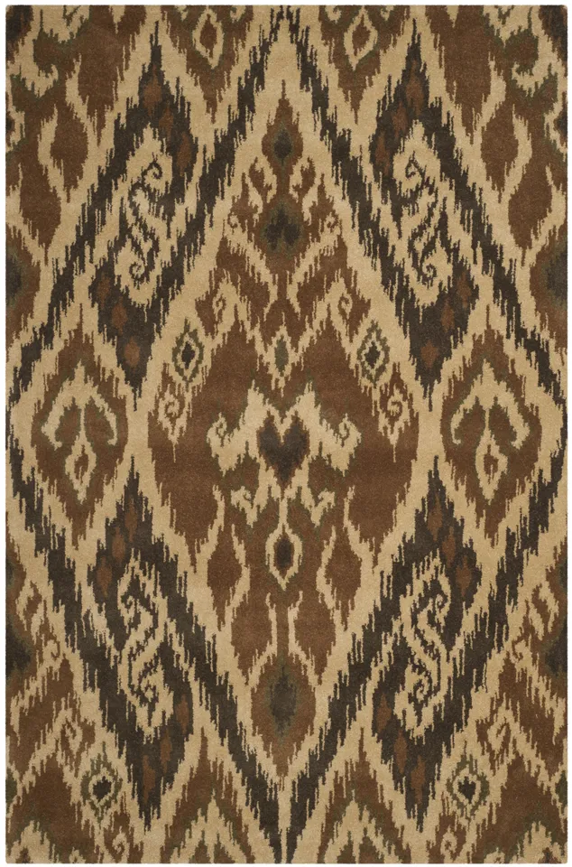 Arlo Home Hand Tufted Area Rug, CPR351B, Multi/Brown,  6' X 9'