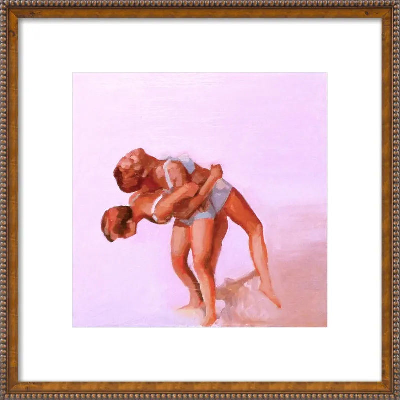 wrestling by Mary Sinner for Artfully Walls