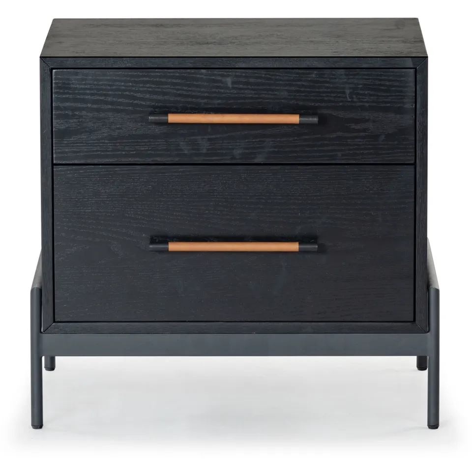 Chandri Nightstand - Black/Brown