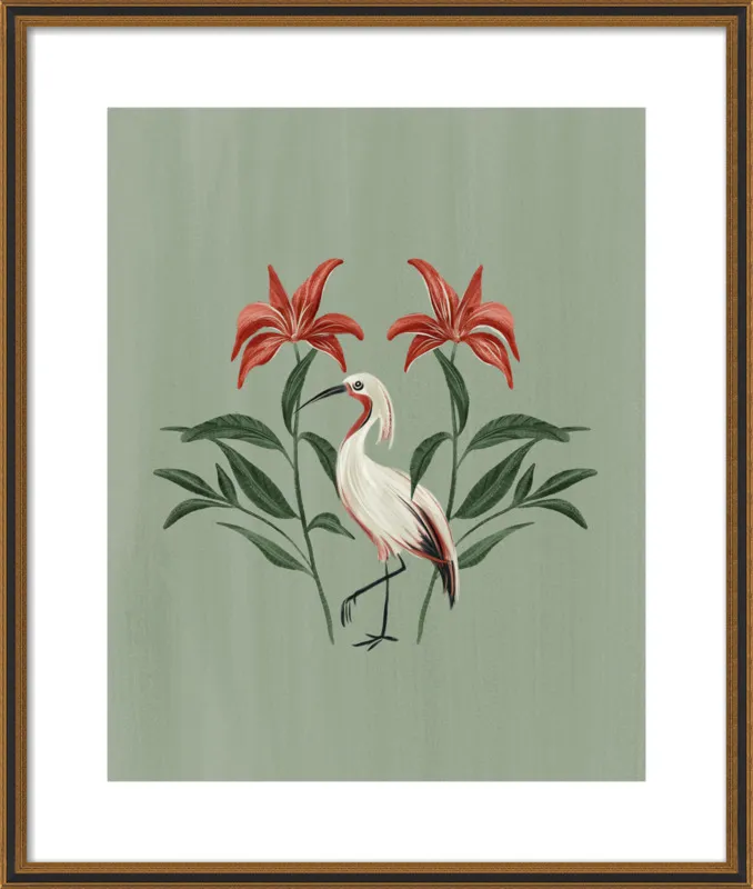 Tropical Crane by Nancy Noreth for Artfully Walls