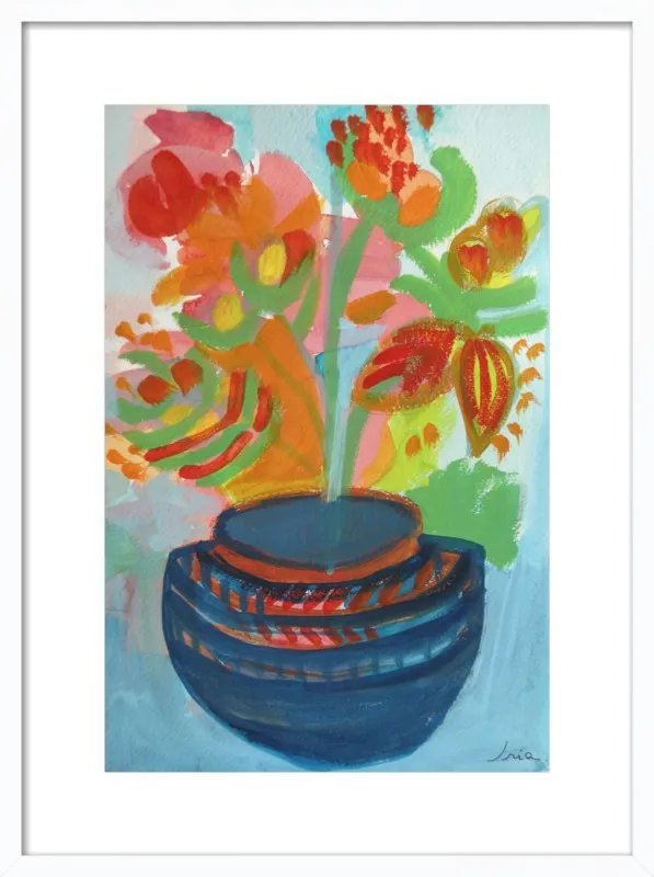 Red Flowers by Iria Fernandez Alvarez for Artfully Walls