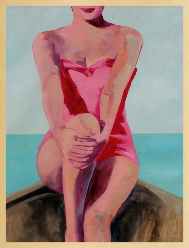 Woman in a Boat by T. S. Harris for Artfully Walls