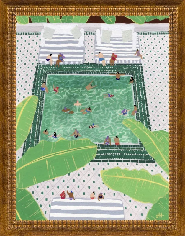 Green Riad by Joanne Ho for Artfully Walls