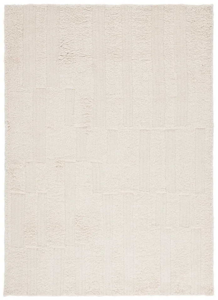 Safavieh Couture Vermont Collection Hand Tufted Area Rug, Ivory, 4' x 6'