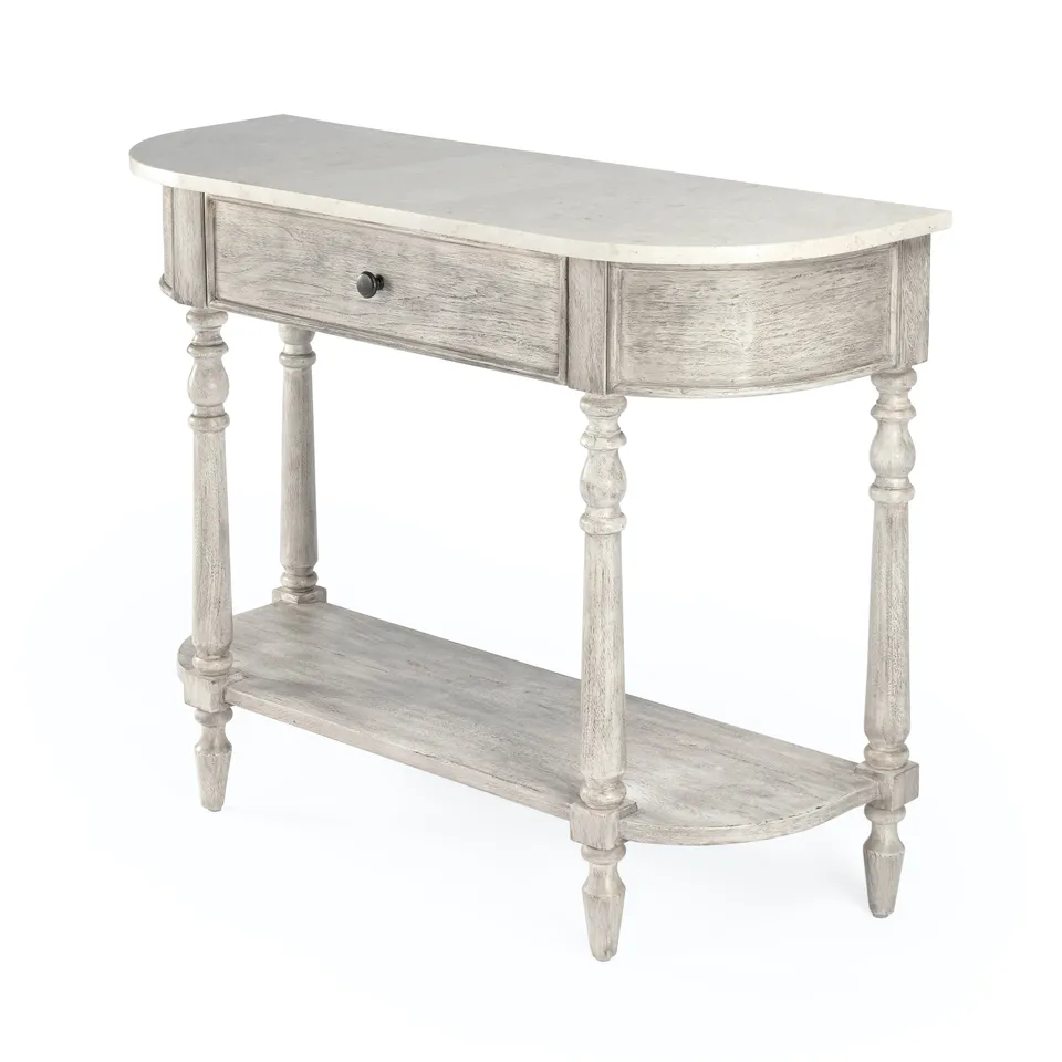 Danielle Rustic Gray Console Table