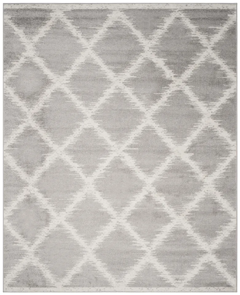 Arlo Home Woven Area Rug, ADR120B, Silver/Ivory,  9' X 12'