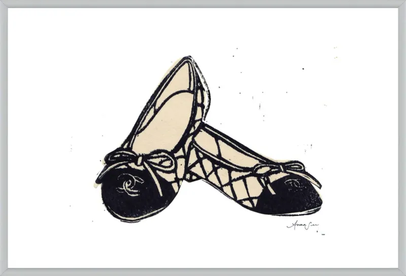 Chanel Ballet Flats by Anna See for Artfully Walls