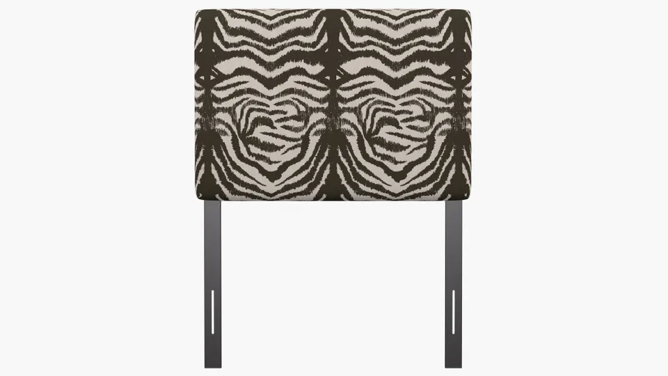 Square Back Headboard, Zebra, Twin