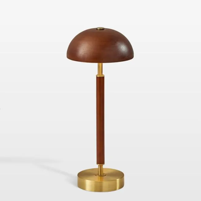 Ronny Walnut LED Table Lamp 14.63"