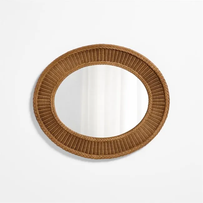 Fable Rattan Mirror by Sharland England