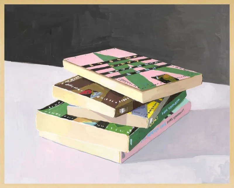 Vonnegut Stack by Elizabeth Mayville for Artfully Walls