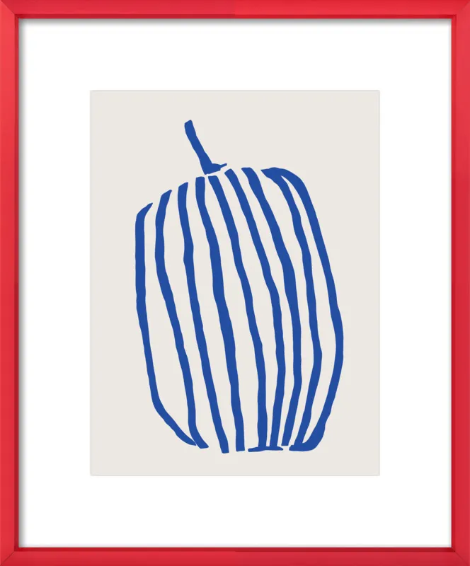 Striped pumpkin by Jessica Nielsen for Artfully Walls