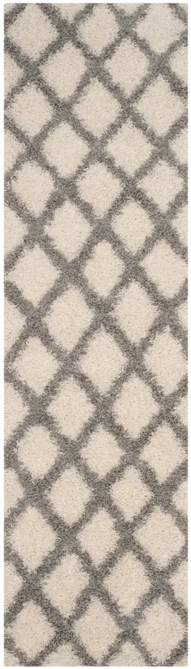 Arlo Home Woven Area Rug, SGDS258F, Ivory/Grey,  2' 3" X 8'