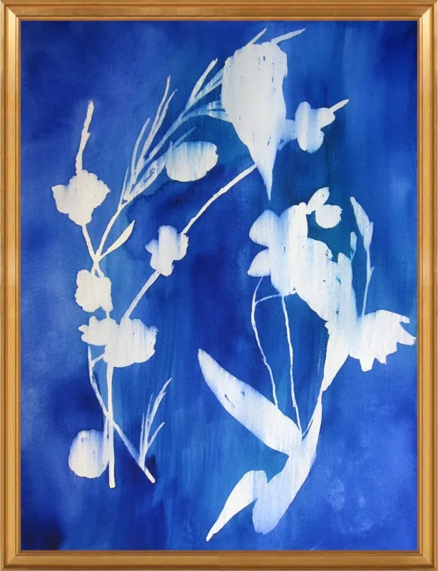 Cyanotype by Christine Lindstrom for Artfully Walls