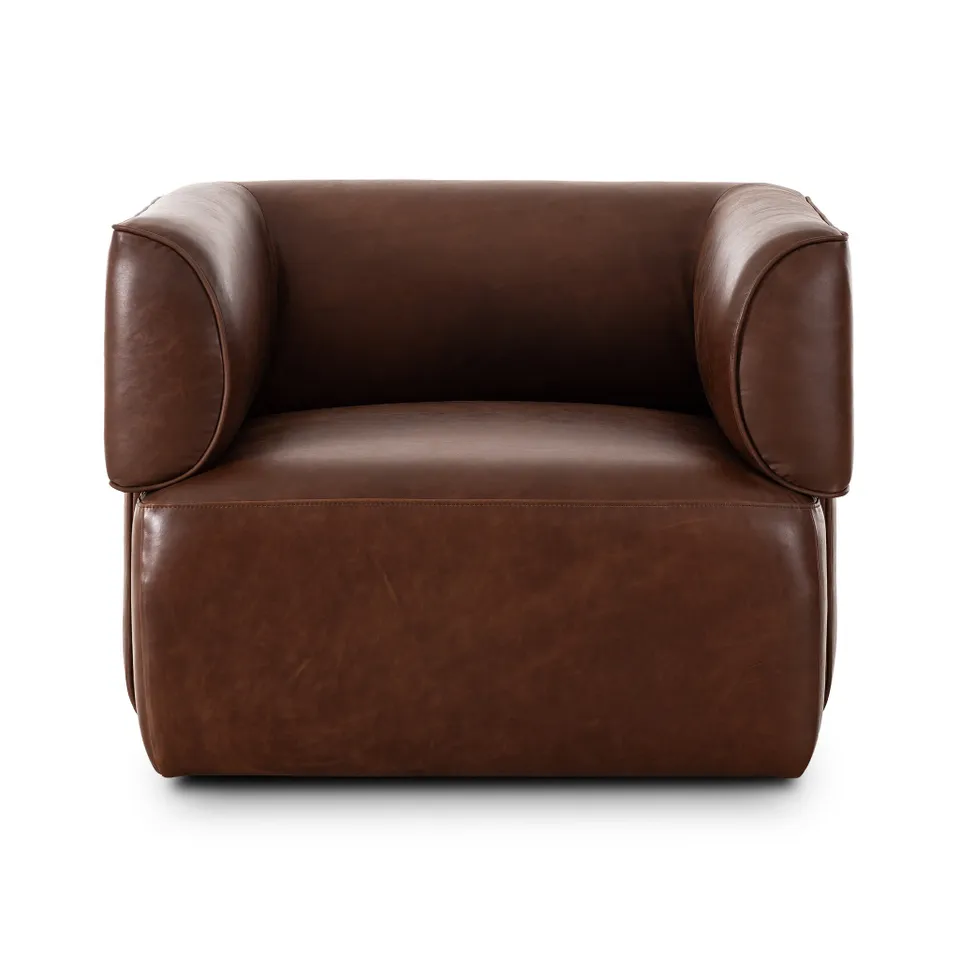 Pacey Swivel Chair - Dulane Mahogany