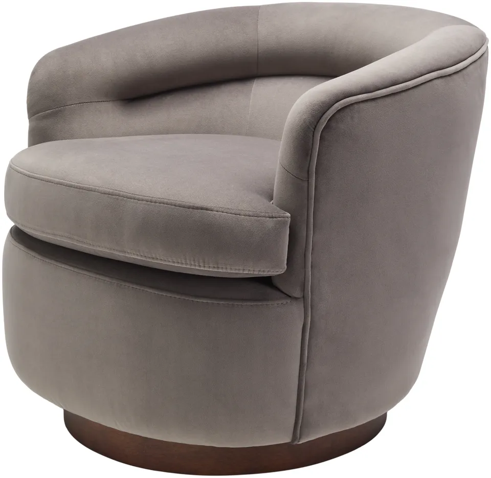 Leigh Polyester 29"H x 30"W x 32"D Swivel Chair