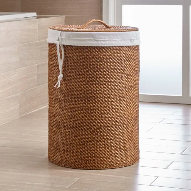 Sedona Honey Hamper with Laundry Bag Liner